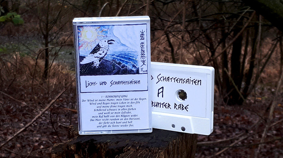 Licht- und Schattensaiten - Weißbunter Rabe